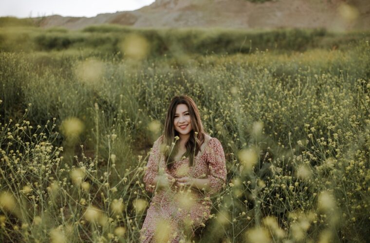 Photo red hair dress