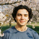 Gałąź drzewa czereśniowego z dojrzałymi czerwonymi czereśniami i zielonymi liśćmi na rozmytym tle